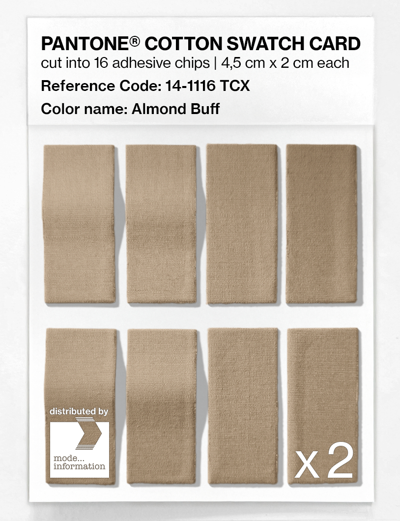 Artikelbild 5 des Artikels “PANTONE® COTTON SWATCH CARD 14-1116 TCX Almond Buff “