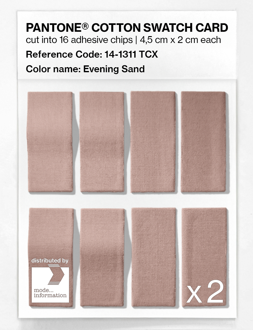 Product image 5 of the product “PANTONE® COTTON SWATCH CARD 14-1311 TCX Evening Sand ”