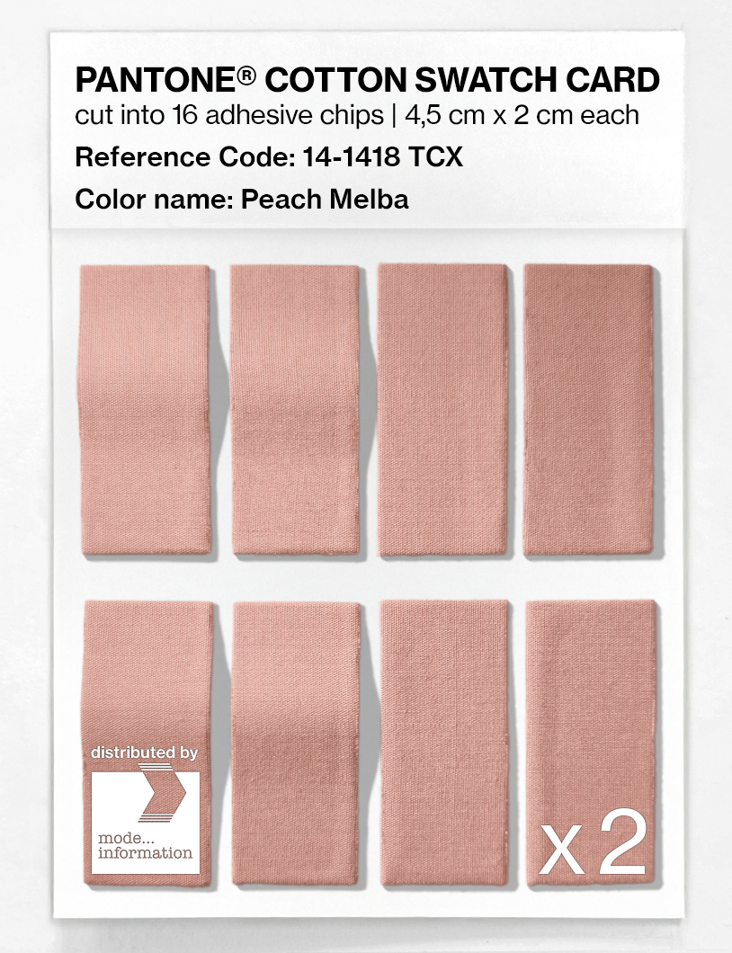 Artikelbild 5 des Artikels “PANTONE® COTTON SWATCH CARD 14-1418 TCX Peach Melba “