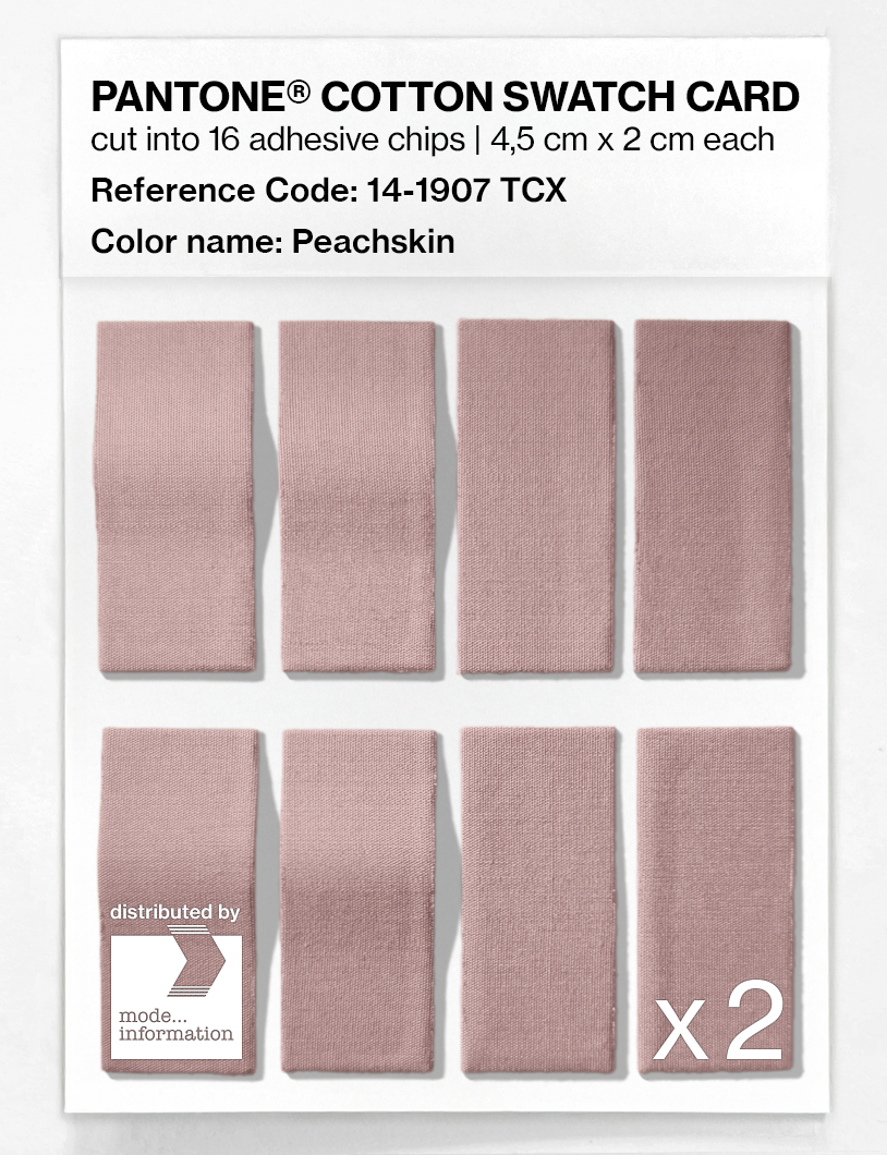 Product image 5 of the product “PANTONE® COTTON SWATCH CARD 14-1907 TCX Peachskin ”