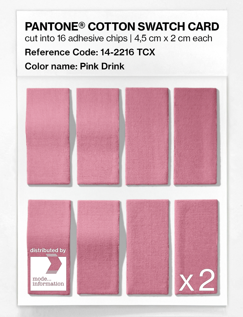 Product image 5 of the product “PANTONE® COTTON SWATCH CARD 14-2216 TCX Pink Drink ”