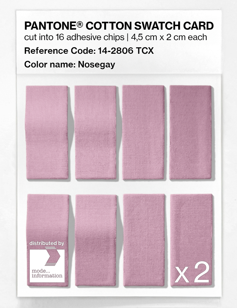 Product image 5 of the product “PANTONE® COTTON SWATCH CARD 14-2806 TCX Nosegay ”