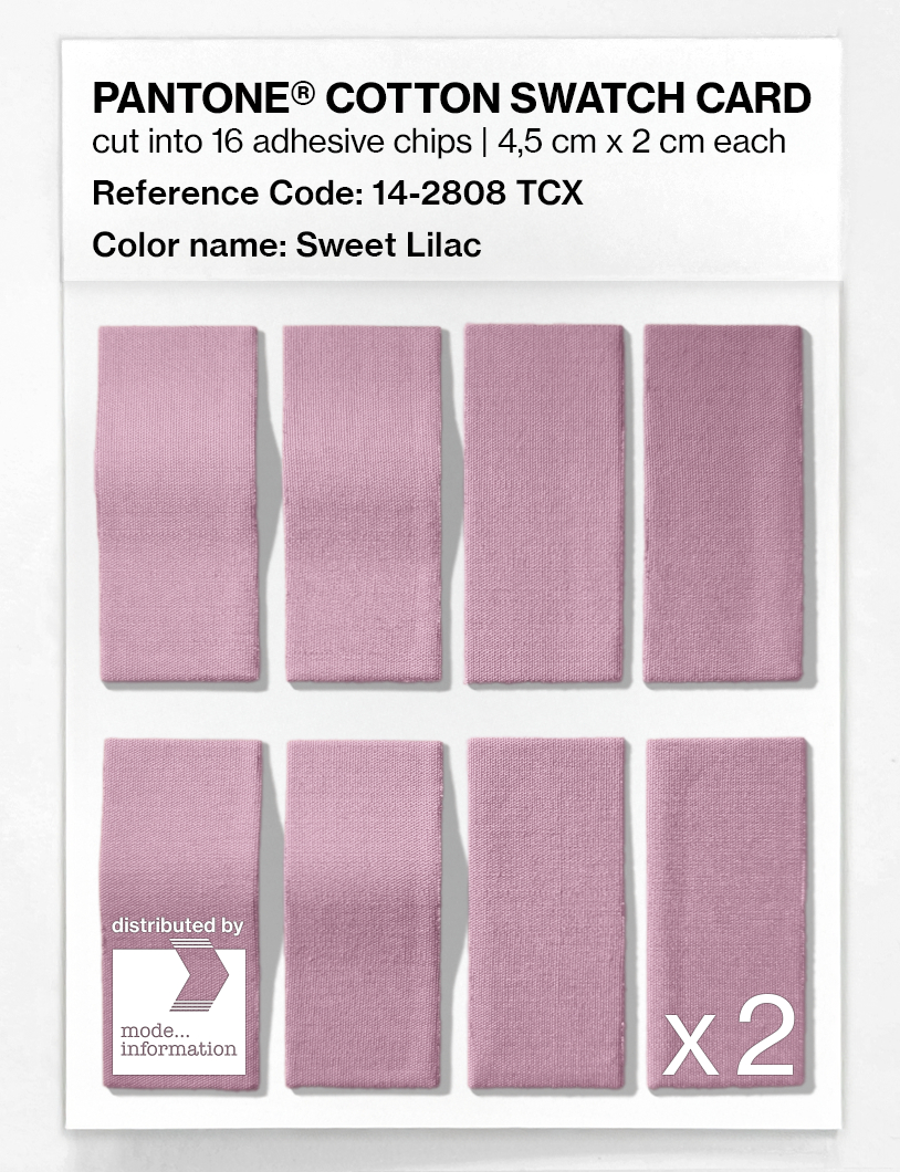 Artikelbild 5 des Artikels “PANTONE® COTTON SWATCH CARD 14-2808 TCX Sweet Lilac “
