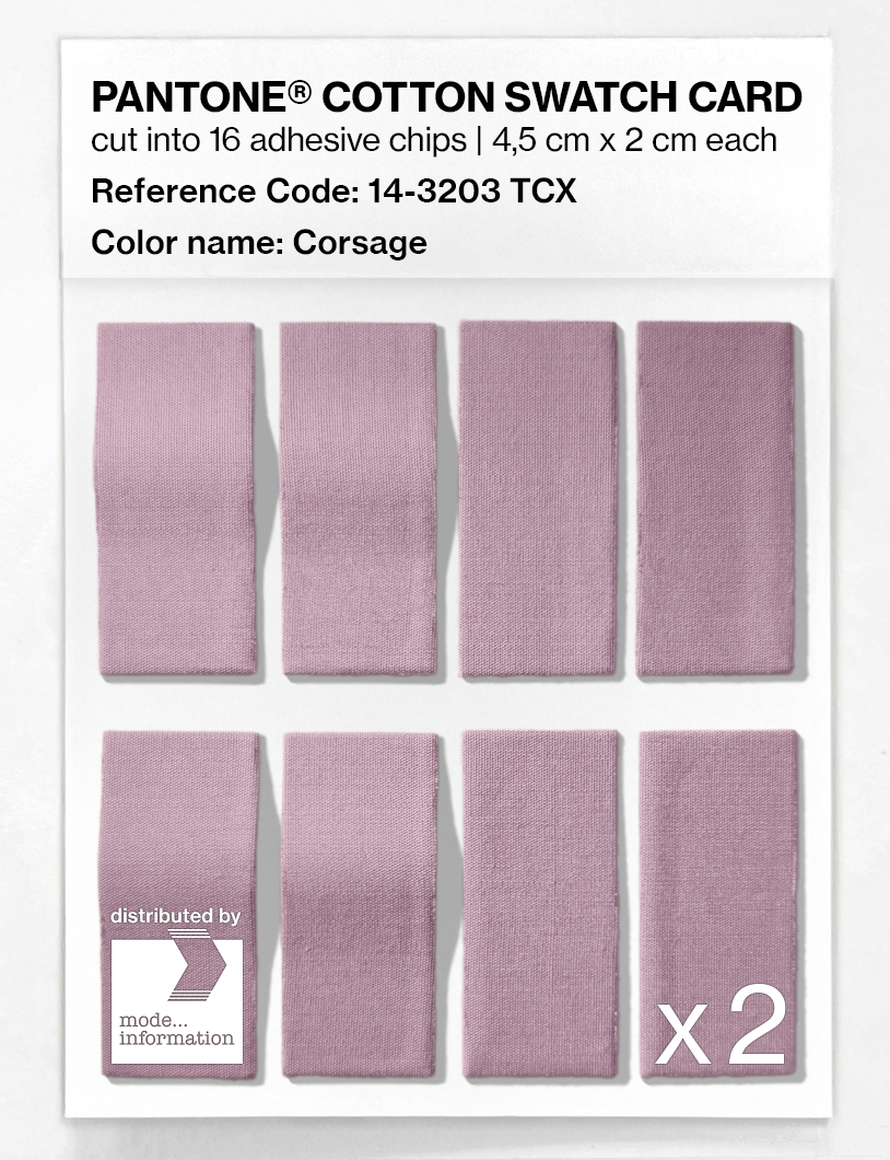Product image 5 of the product “PANTONE® COTTON SWATCH CARD 14-3203 TCX Corsage ”
