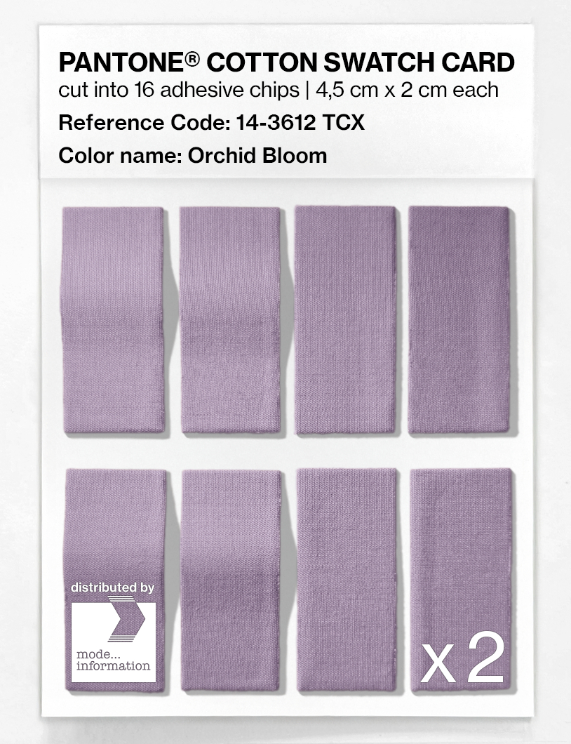 Product image 5 of the product “PANTONE® COTTON SWATCH CARD 14-3612 TCX Orchid Bloom ”