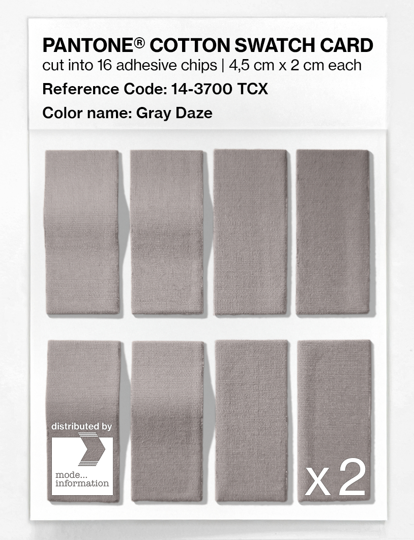Product image 5 of the product “PANTONE® COTTON SWATCH CARD 14-3700 TCX Gray Daze ”