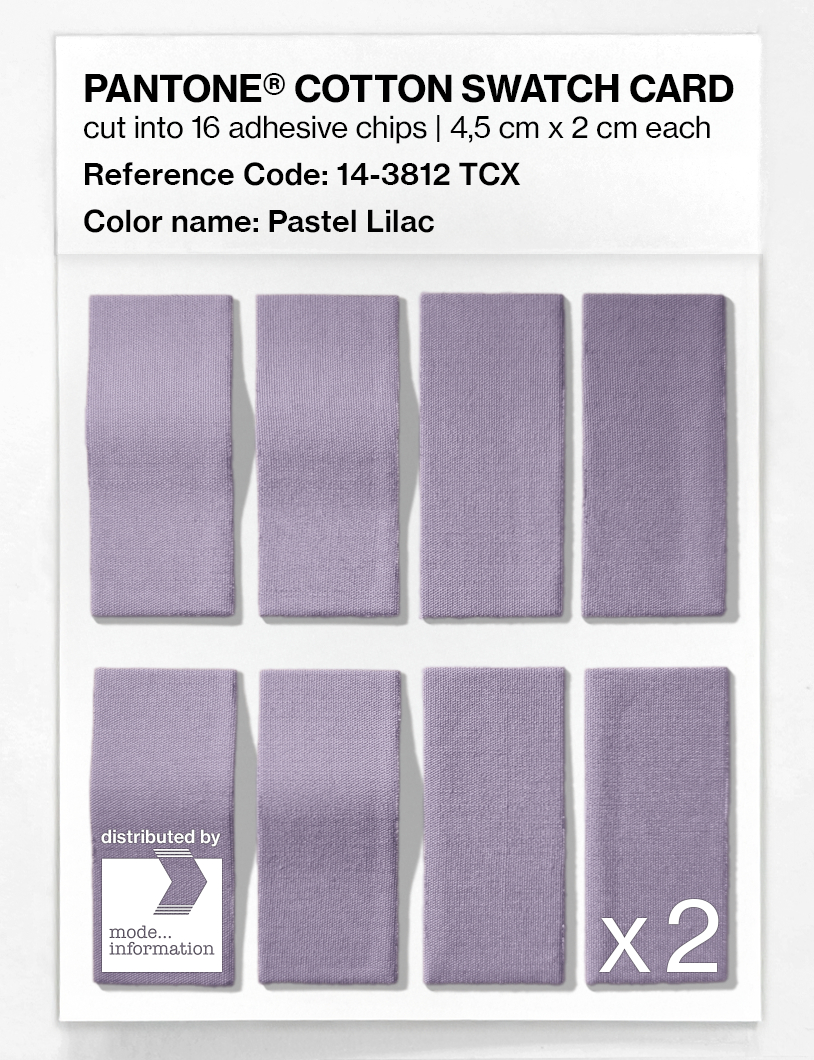 Product image 5 of the product “PANTONE® COTTON SWATCH CARD 14-3812 TCX Pastel Lilac ”