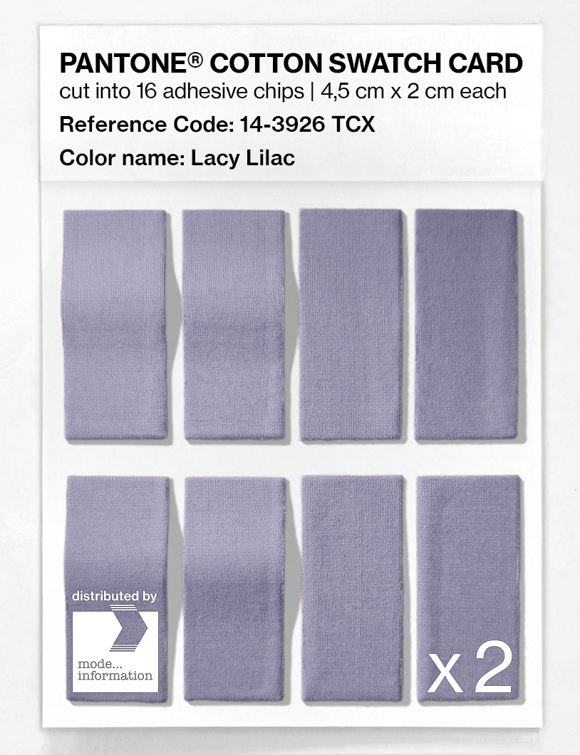 Product image 5 of the product “PANTONE® COTTON SWATCH CARD 14-3926 TCX Lacy Lilac ”