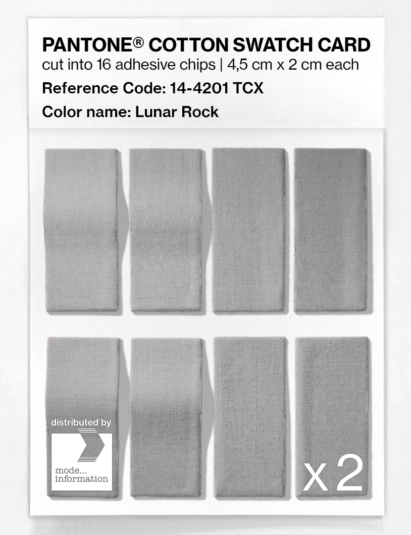 Artikelbild 5 des Artikels “PANTONE® COTTON SWATCH CARD 14-4201 TCX Lunar Rock “