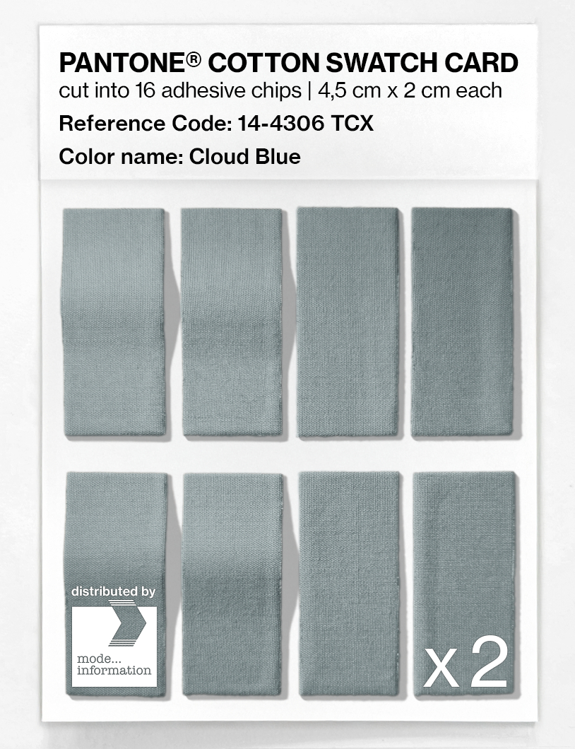 Artikelbild 5 des Artikels “PANTONE® COTTON SWATCH CARD 14-4306 TCX Cloud Blue “