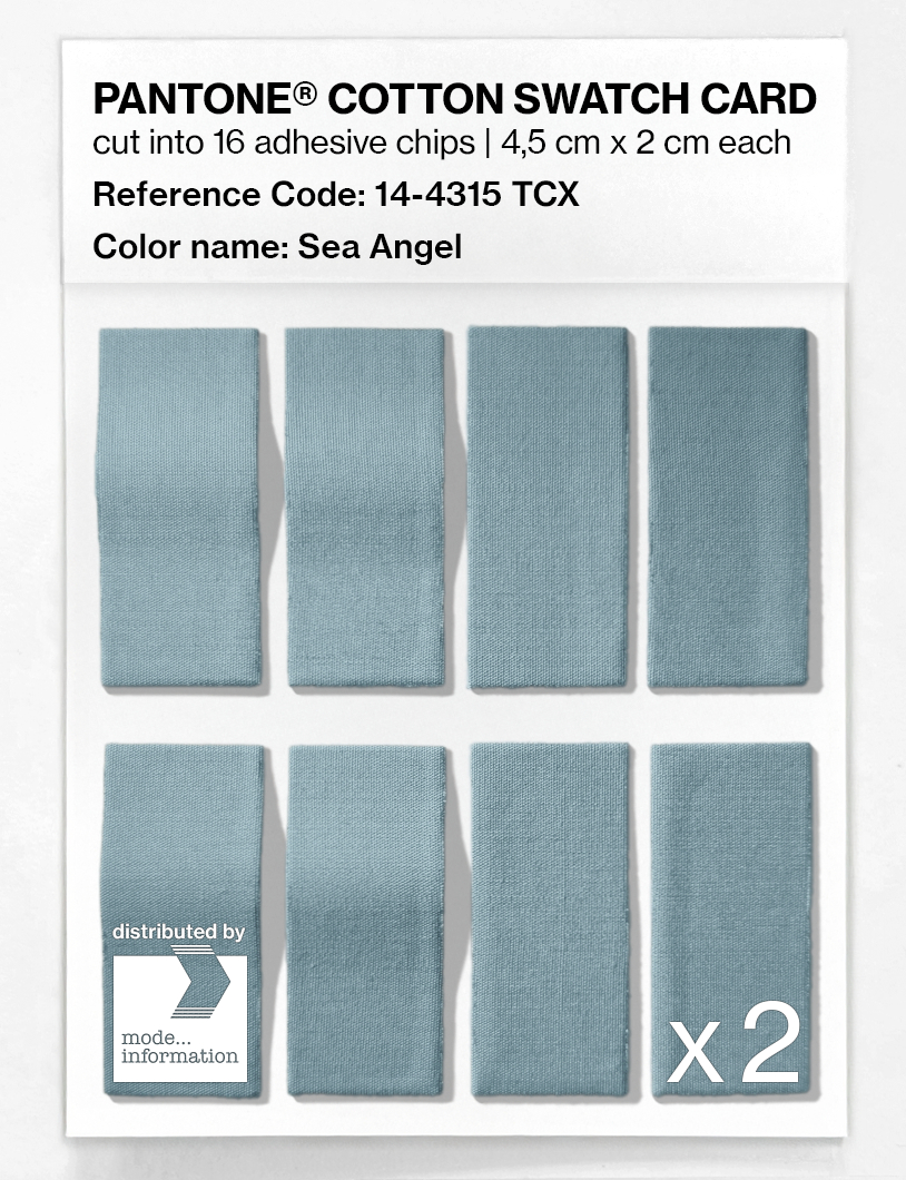 Product image 5 of the product “PANTONE® COTTON SWATCH CARD 14-4315 TCX Sea Angel ”