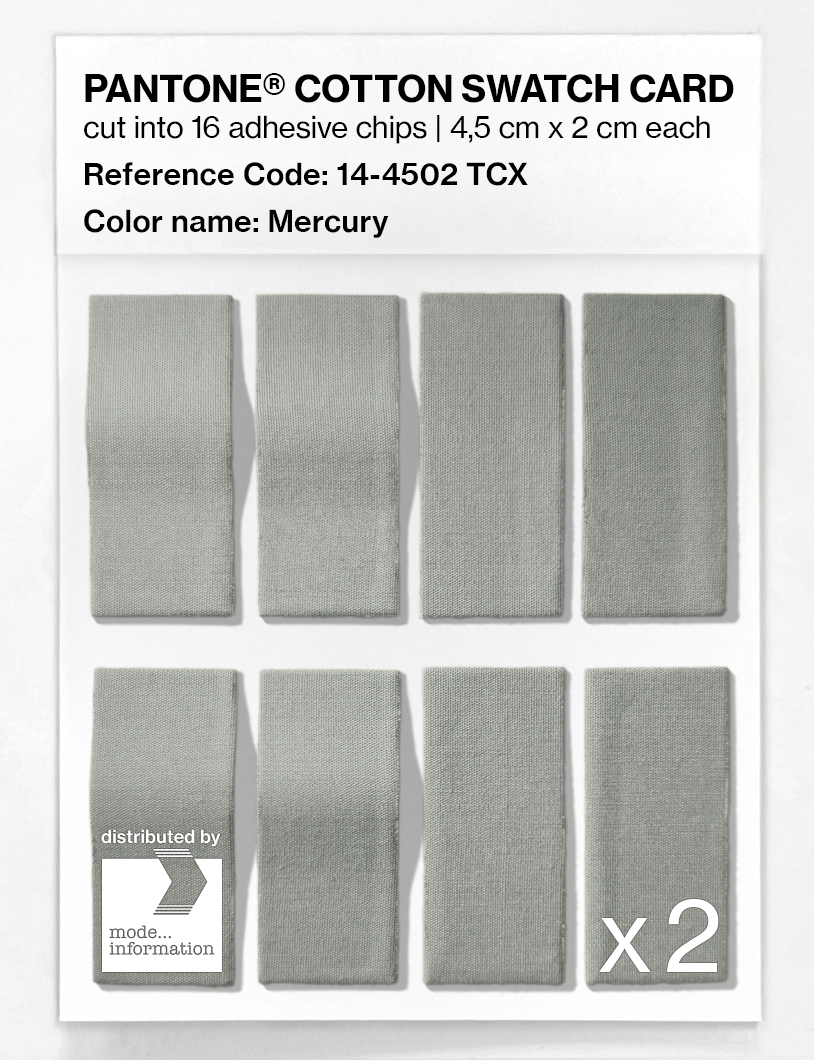 Artikelbild 5 des Artikels “PANTONE® COTTON SWATCH CARD 14-4502 TCX Mercury “