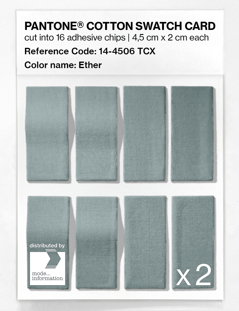 Product image 5 of the product “PANTONE® COTTON SWATCH CARD 14-4506 TCX Ether ”
