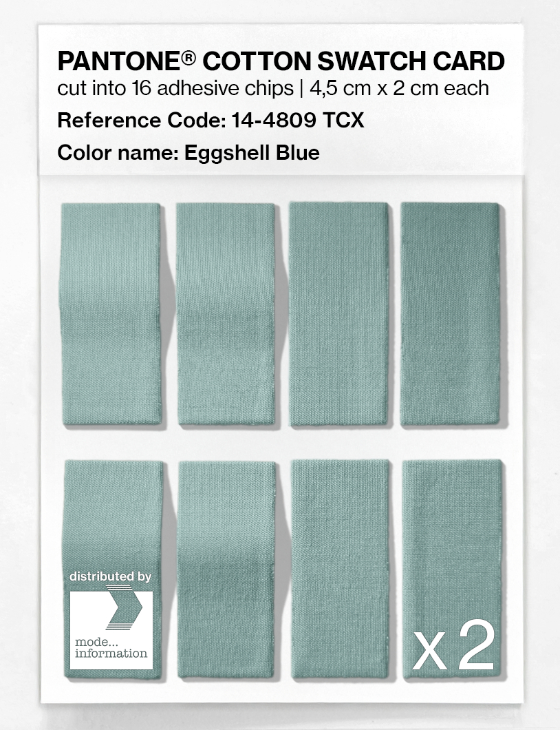 Artikelbild 5 des Artikels “PANTONE® COTTON SWATCH CARD 14-4809 TCX Eggshell Blue “
