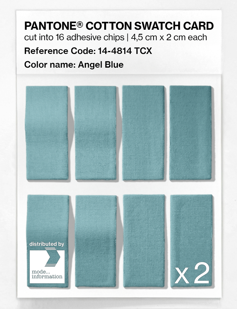 Product image 5 of the product “PANTONE® COTTON SWATCH CARD 14-4814 TCX Angel Blue ”