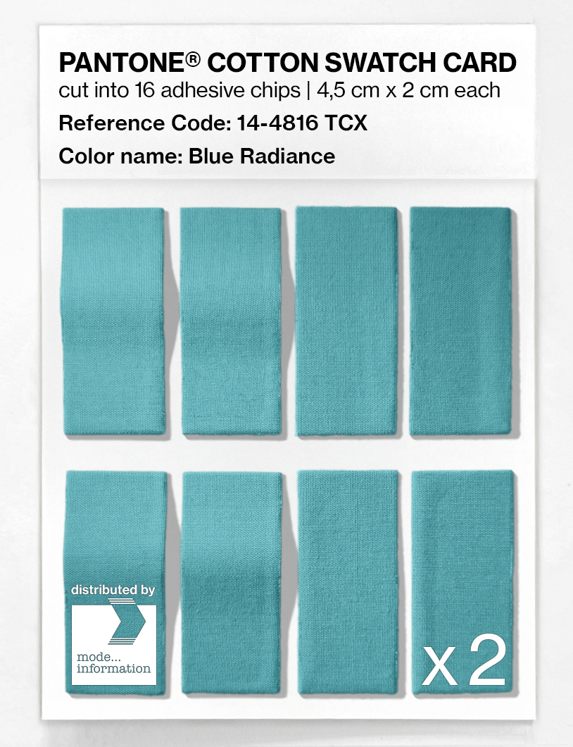 Product image 5 of the product “PANTONE® COTTON SWATCH CARD 14-4816 TCX Blue Radiance ”