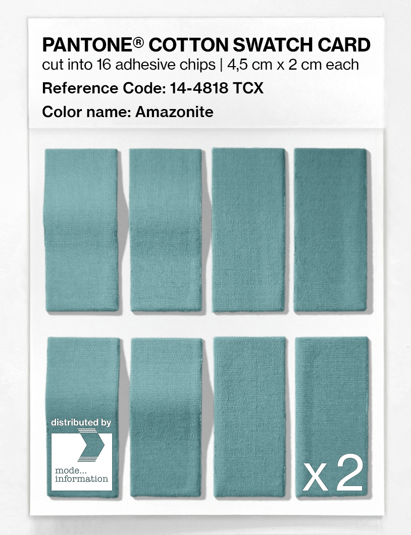 Artikelbild 5 des Artikels “PANTONE® COTTON SWATCH CARD 14-4818 TCX Amazonite “