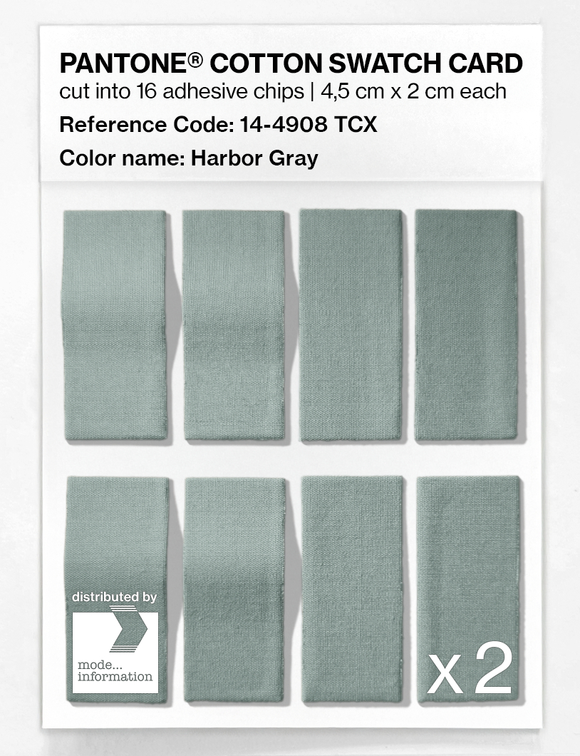 Artikelbild 5 des Artikels “PANTONE® COTTON SWATCH CARD 14-4908 TCX Harbor Gray “