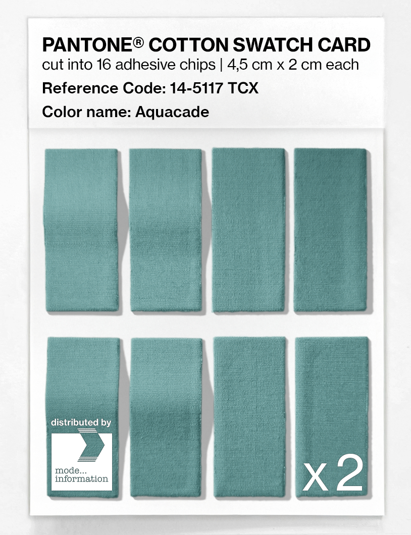Product image 5 of the product “PANTONE® COTTON SWATCH CARD 14-5117 TCX Aquacade ”