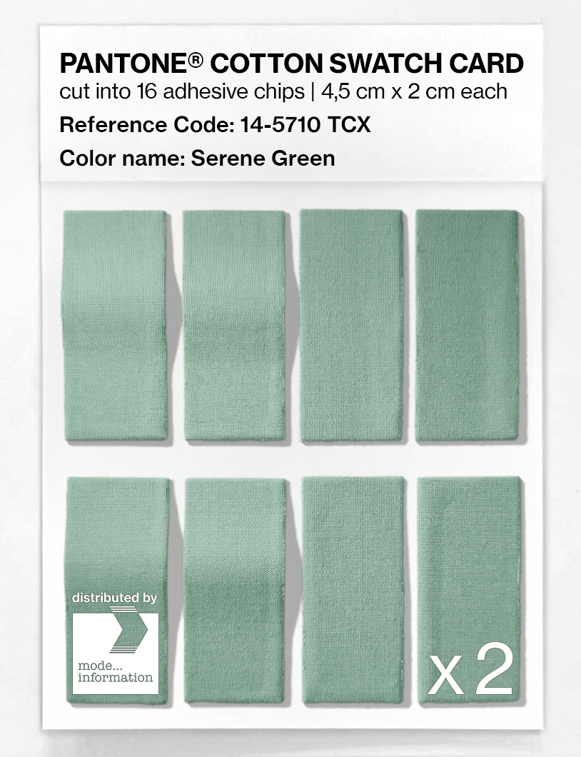 Artikelbild 5 des Artikels “PANTONE® COTTON SWATCH CARD 14-5710 TCX Serene Green “
