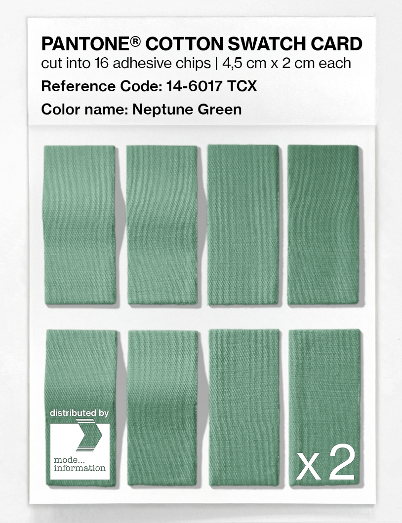 Artikelbild 5 des Artikels “PANTONE® COTTON SWATCH CARD 14-6017 TCX Neptune Green “