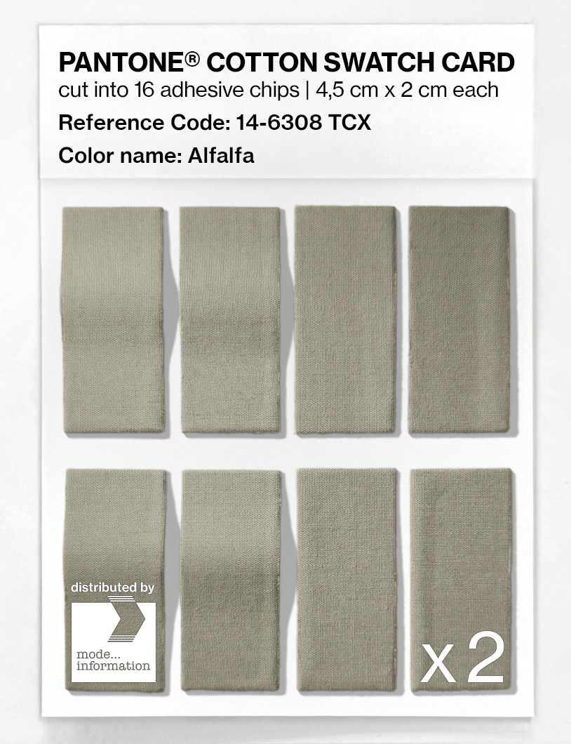 Artikelbild 5 des Artikels “PANTONE® COTTON SWATCH CARD 14-6308 TCX Alfalfa “