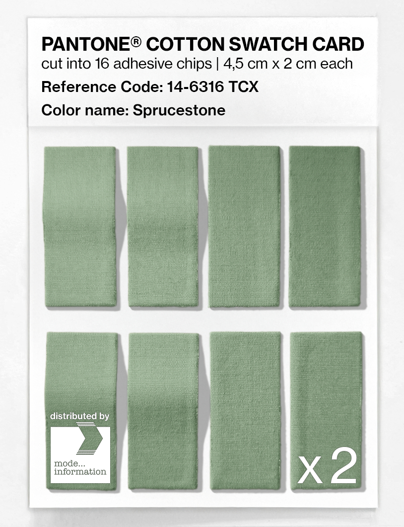Artikelbild 5 des Artikels “PANTONE® COTTON SWATCH CARD 14-6316 TCX Sprucestone “