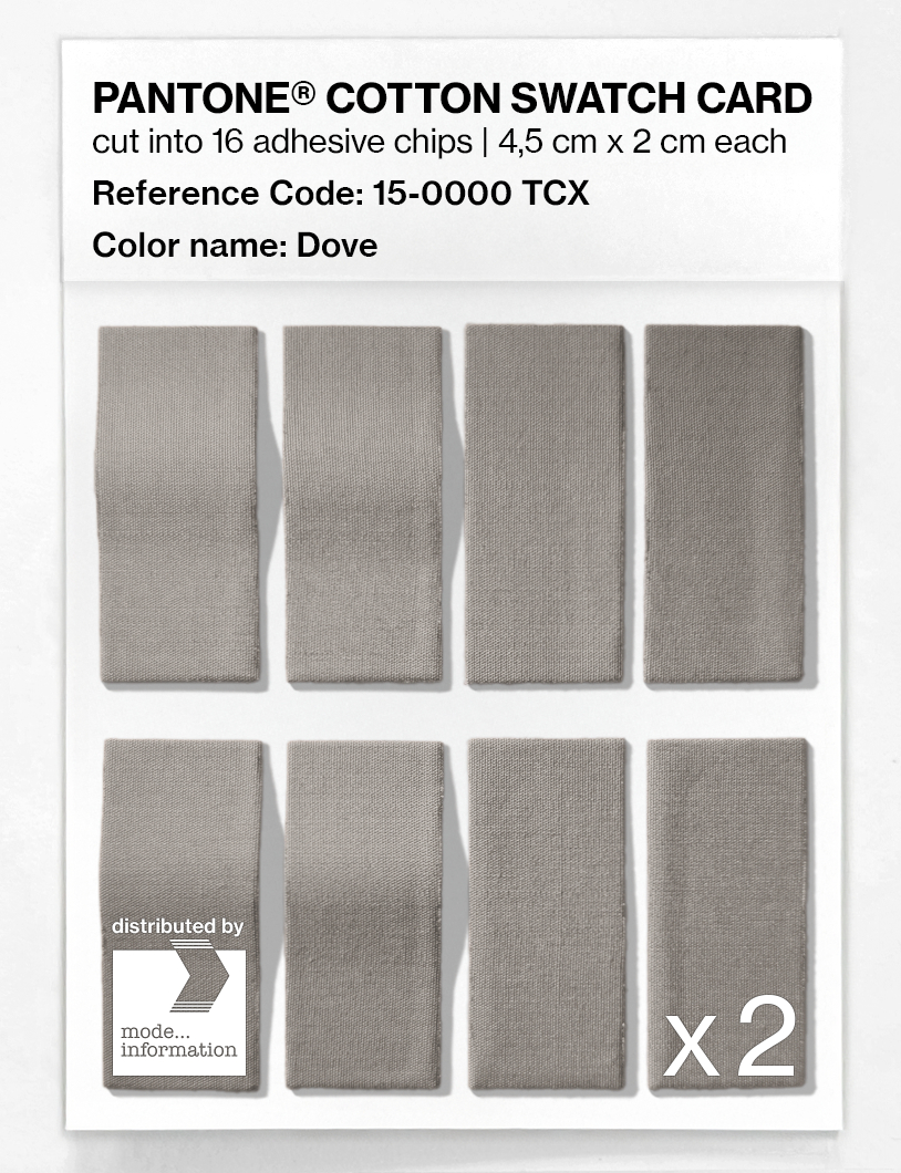 Artikelbild 5 des Artikels “PANTONE® COTTON SWATCH CARD 15-0000 TCX Dove “