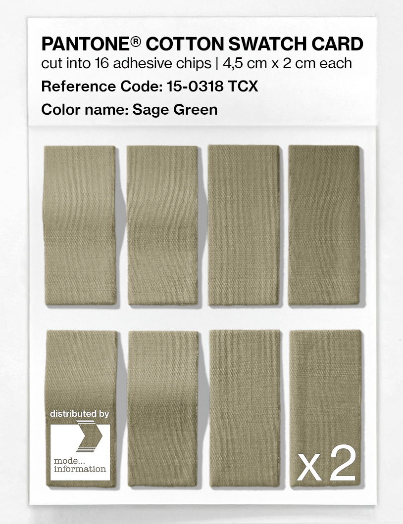 Artikelbild 5 des Artikels “PANTONE® COTTON SWATCH CARD 15-0318 TCX Sage Green “