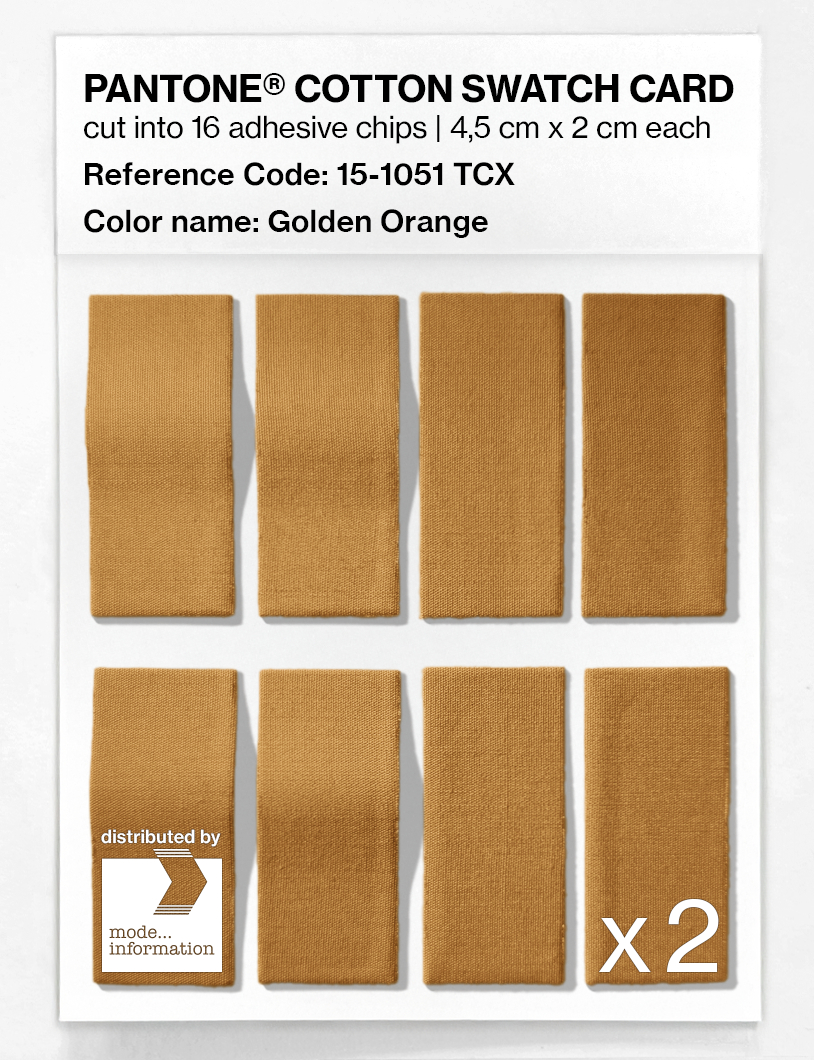 Artikelbild 5 des Artikels “PANTONE® COTTON SWATCH CARD 15-1051 TCX Golden Orange “