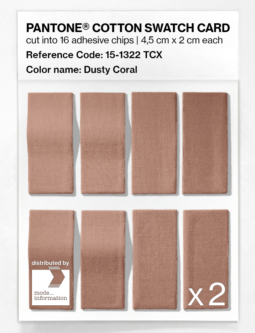 Artikelbild 5 des Artikels “PANTONE® COTTON SWATCH CARD 15-1322 TCX Dusty Coral “