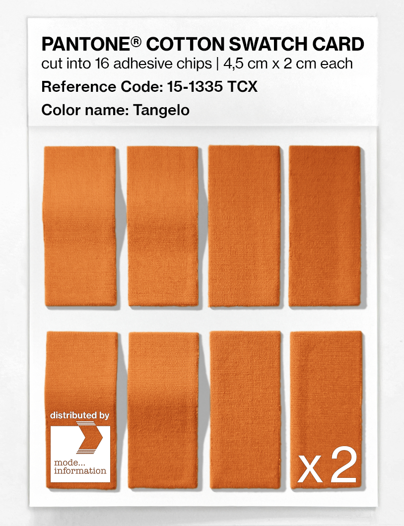 Product image 5 of the product “PANTONE® COTTON SWATCH CARD 15-1335 TCX Tangelo ”