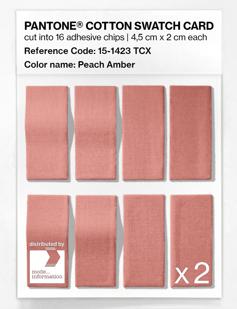 Artikelbild 5 des Artikels “PANTONE® COTTON SWATCH CARD 15-1423 TCX Peach Amber “