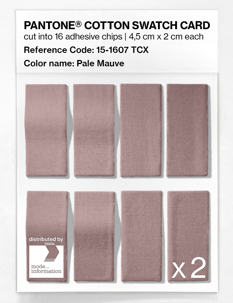 Product image 5 of the product “PANTONE® COTTON SWATCH CARD 15-1607 TCX Pale Mauve ”