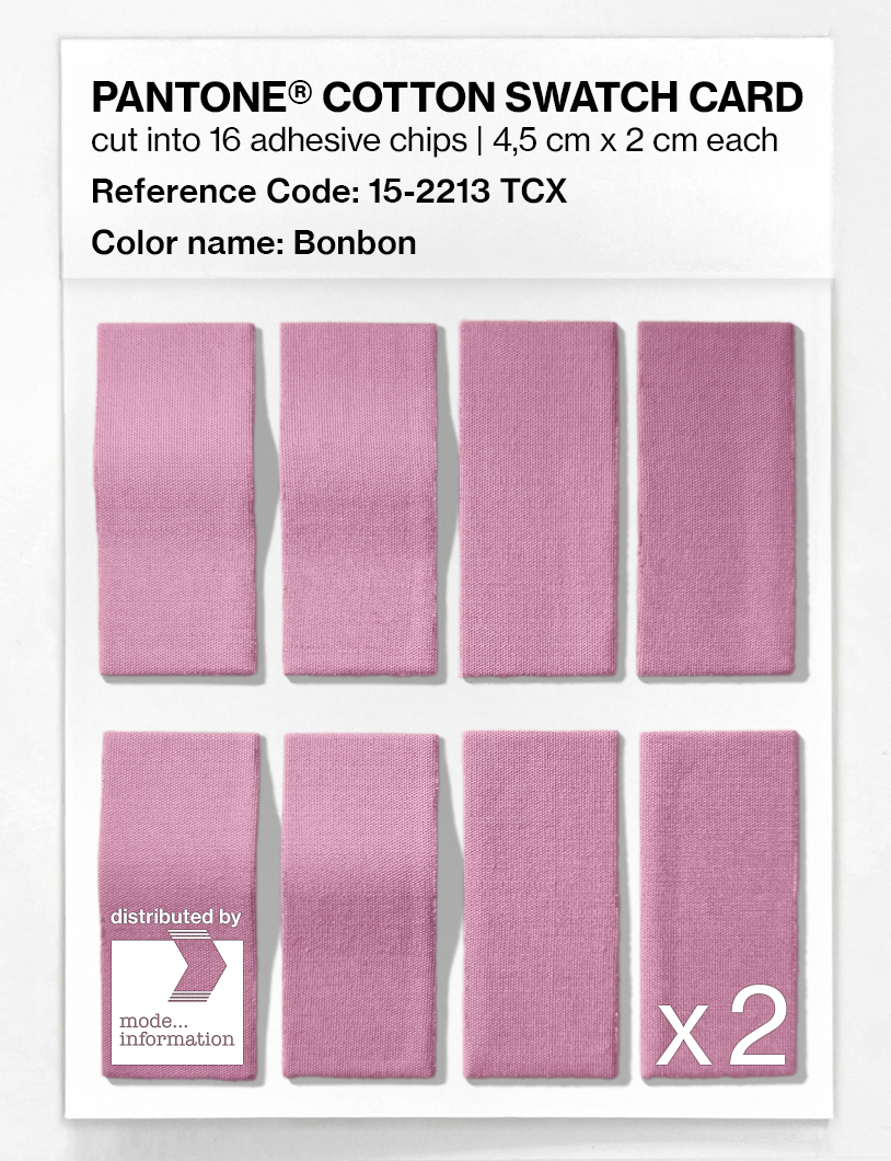 Product image 5 of the product “PANTONE® COTTON SWATCH CARD 15-2213 TCX Bonbon ”