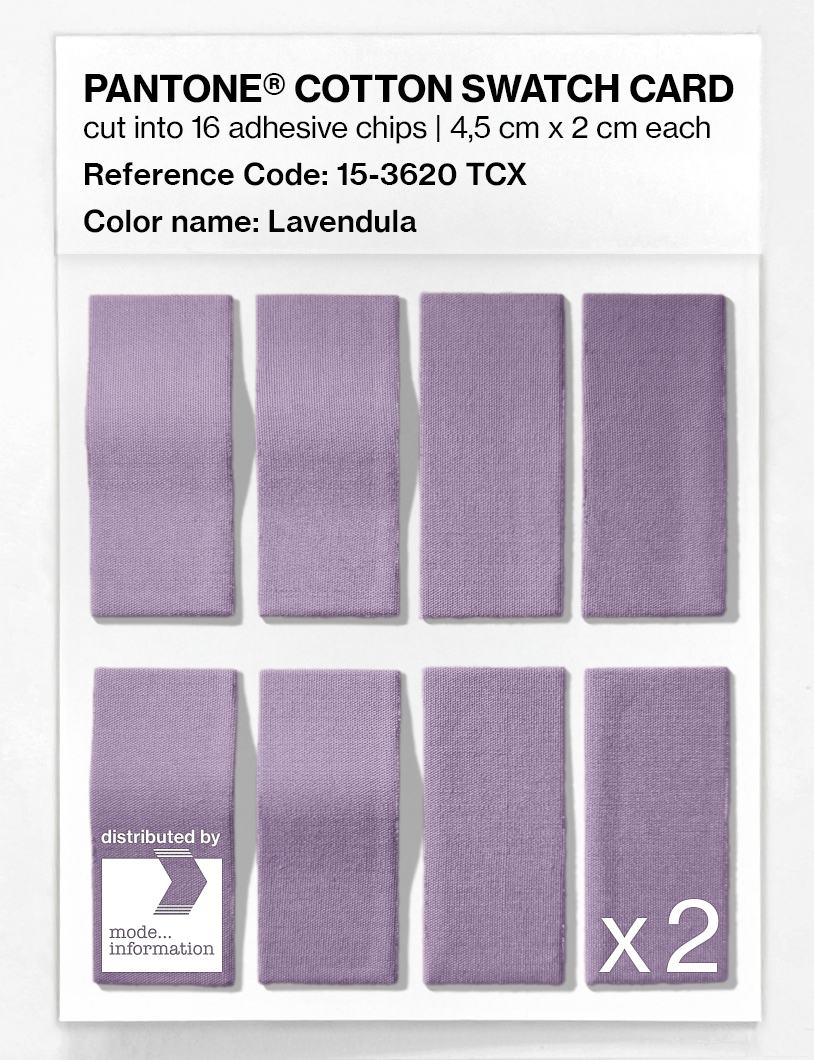 Product image 5 of the product “PANTONE® COTTON SWATCH CARD 15-3620 TCX Lavendula ”