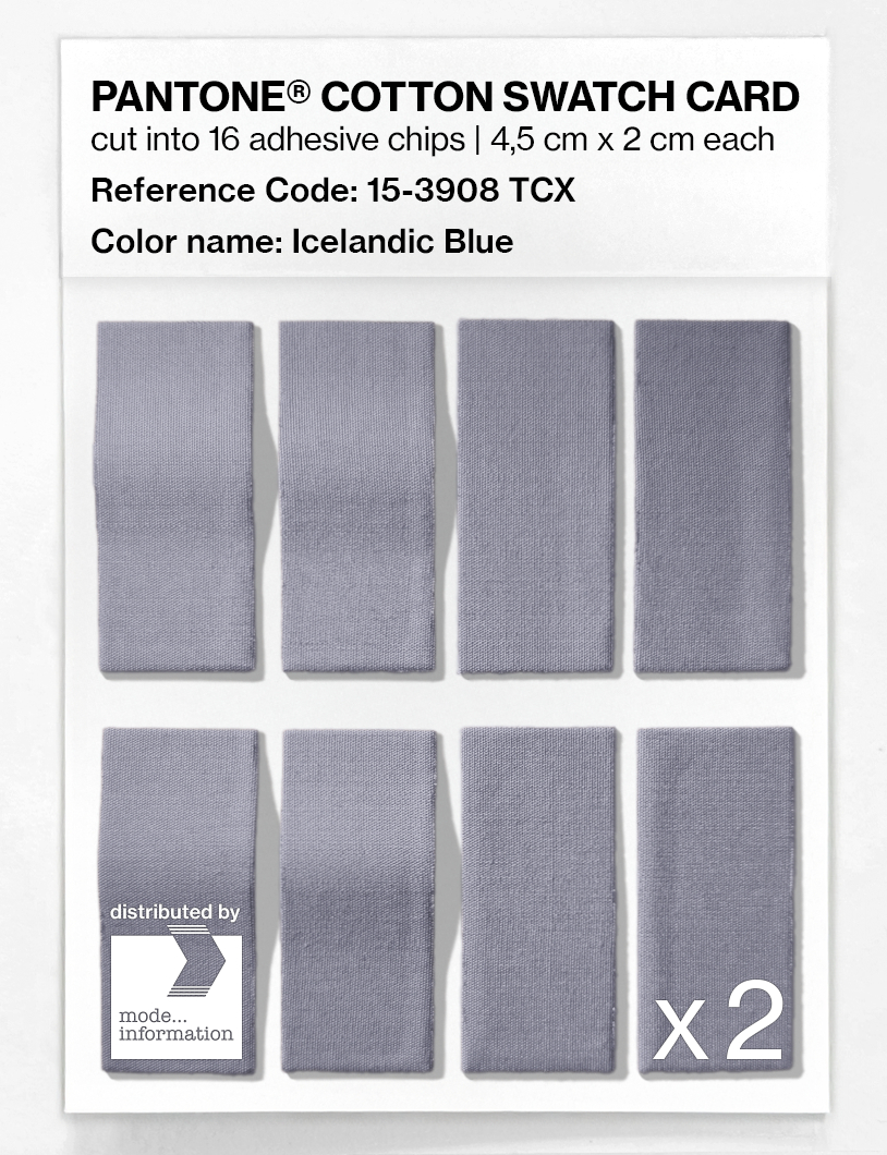 Artikelbild 5 des Artikels “PANTONE® COTTON SWATCH CARD 15-3908 TCX Icelandic Blue “