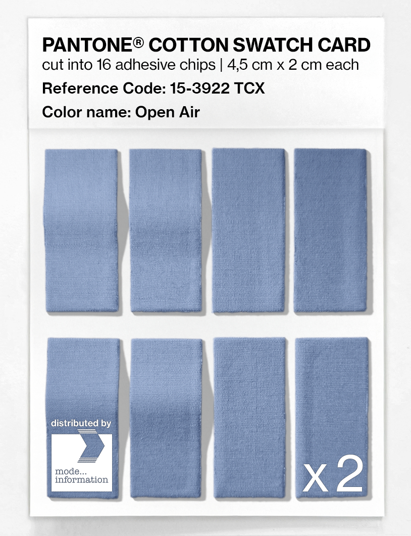 Product image 5 of the product “PANTONE® COTTON SWATCH CARD 15-3922 TCX Open Air ”