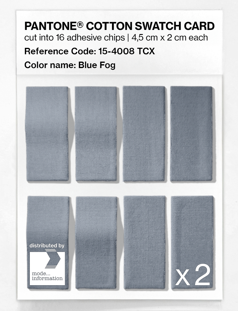 Artikelbild 5 des Artikels “PANTONE® COTTON SWATCH CARD 15-4008 TCX Blue Fog “