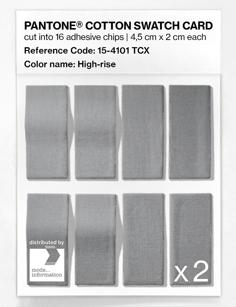 Product image 5 of the product “PANTONE® COTTON SWATCH CARD 15-4101 TCX High-rise ”