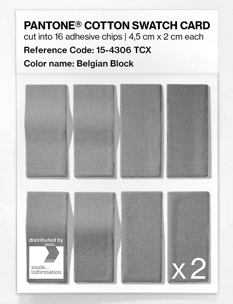 Product image 5 of the product “PANTONE® COTTON SWATCH CARD 15-4306 TCX Belgian Block ”