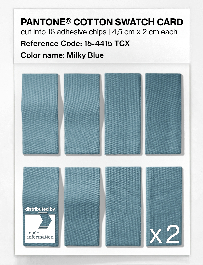 Artikelbild 5 des Artikels “PANTONE® COTTON SWATCH CARD 15-4415 TCX Milky Blue “