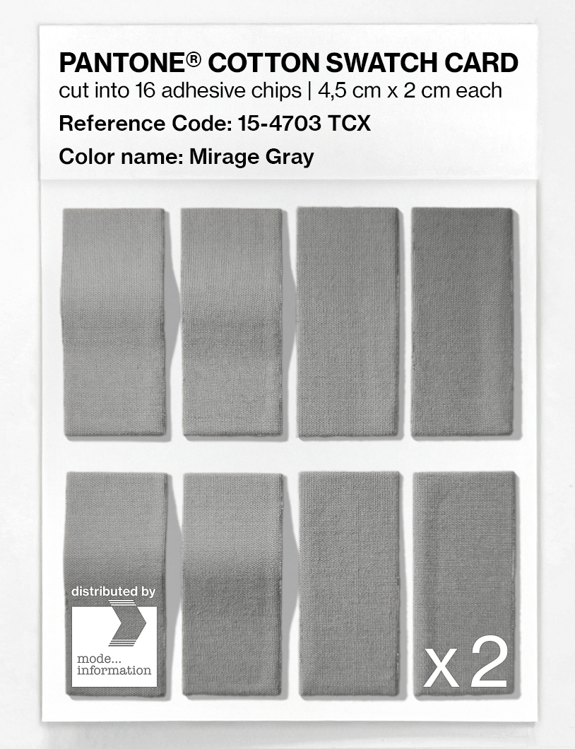 Artikelbild 5 des Artikels “PANTONE® COTTON SWATCH CARD 15-4703 TCX Mirage Gray “