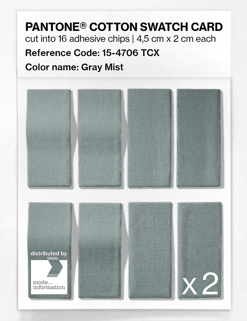 Artikelbild 5 des Artikels “PANTONE® COTTON SWATCH CARD 15-4706 TCX Gray Mist “