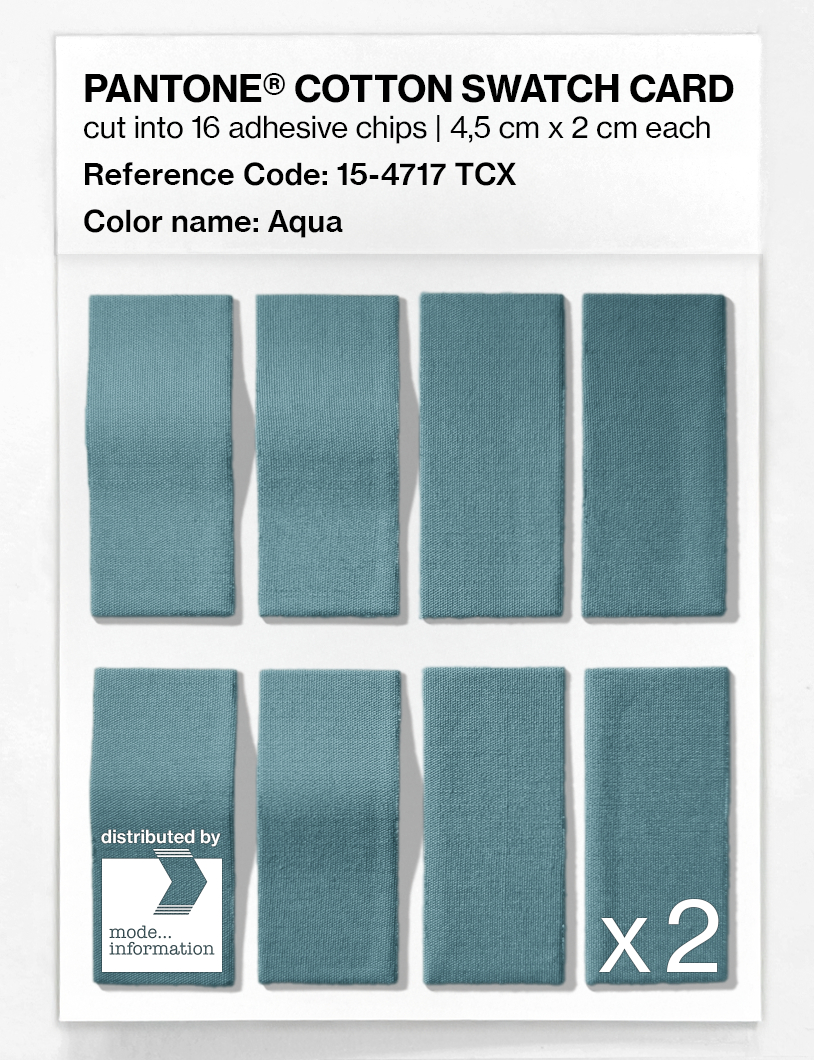 Artikelbild 5 des Artikels “PANTONE® COTTON SWATCH CARD 15-4717 TCX Aqua “