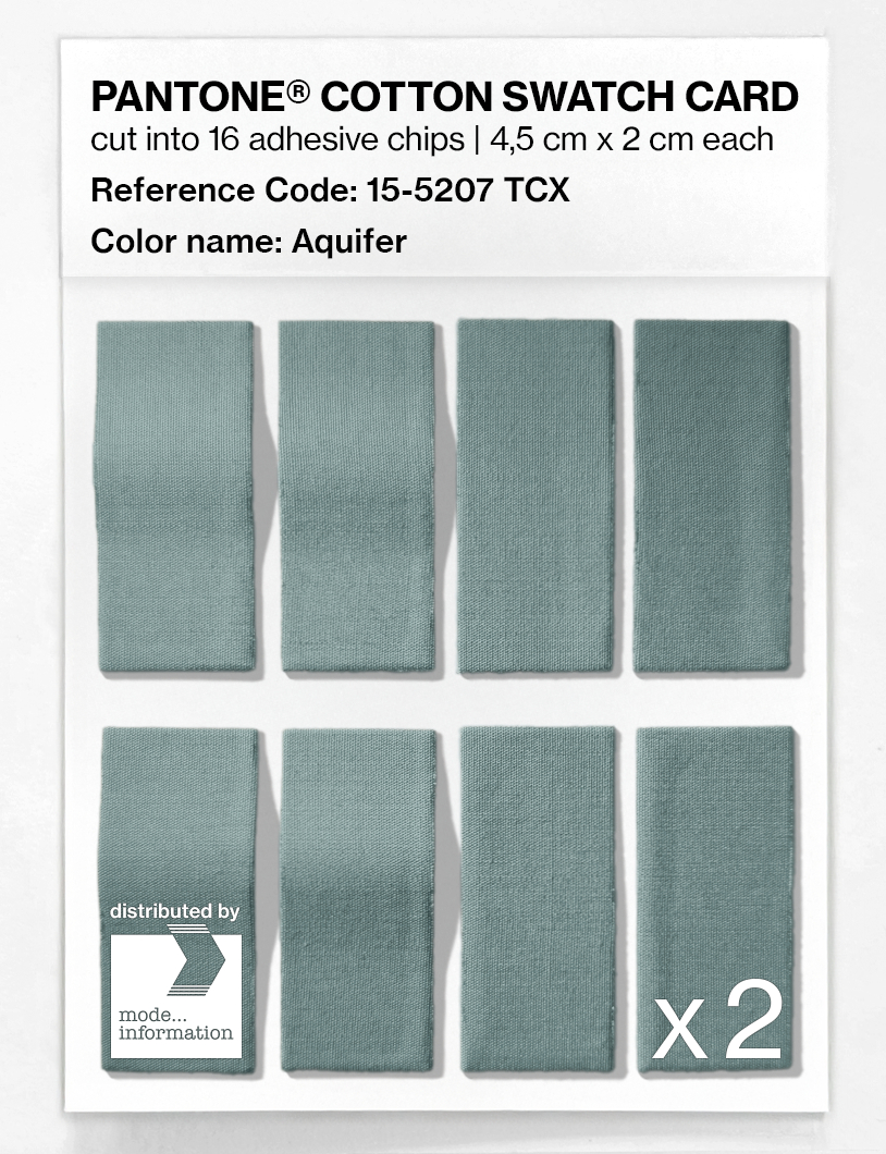 Artikelbild 5 des Artikels “PANTONE® COTTON SWATCH CARD 15-5207 TCX Aquifer “
