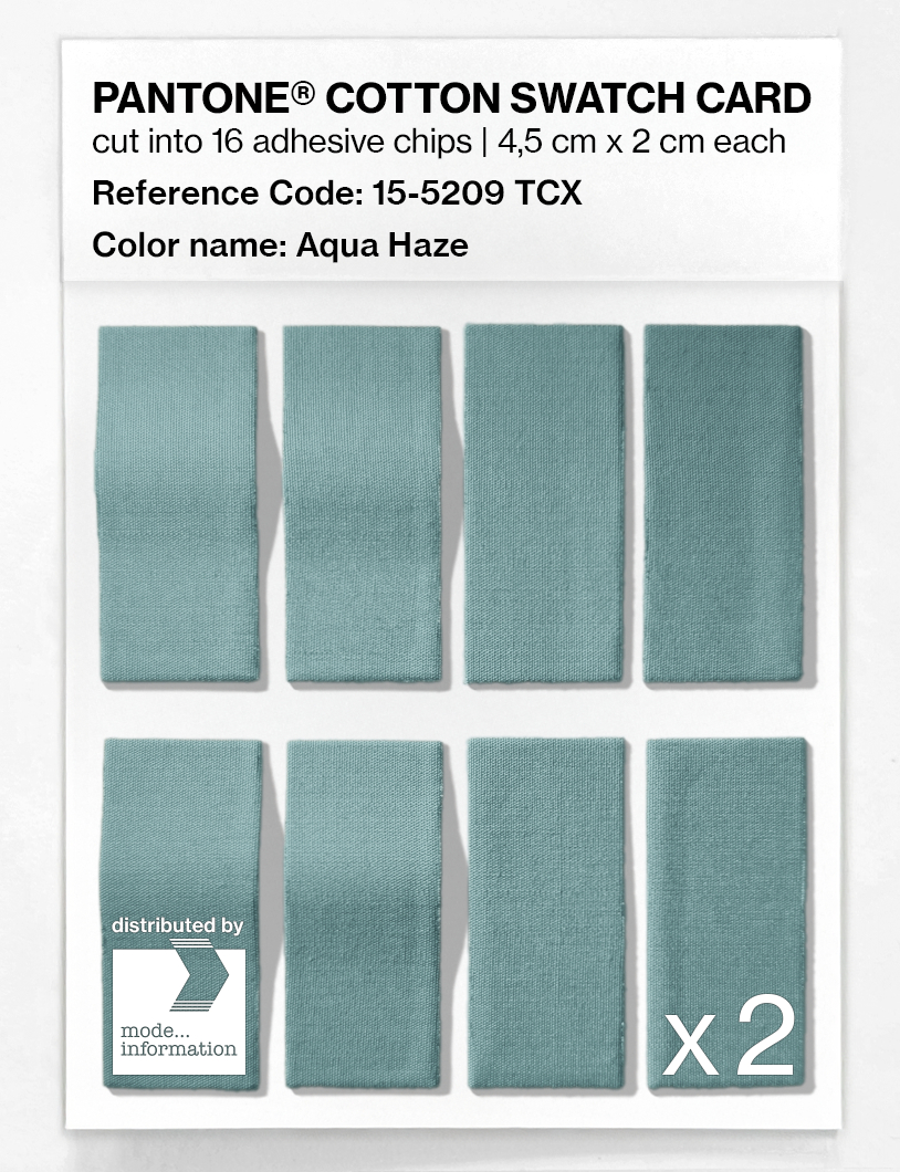Artikelbild 5 des Artikels “PANTONE® COTTON SWATCH CARD 15-5209 TCX Aqua Haze “