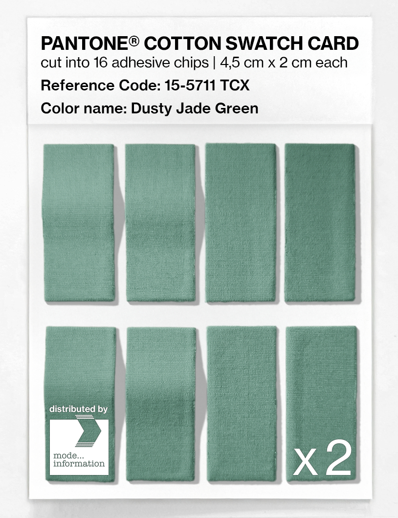 Artikelbild 5 des Artikels “PANTONE® COTTON SWATCH CARD 15-5711 TCX Dusty Jade Green “