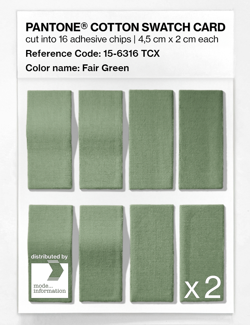 Artikelbild 5 des Artikels “PANTONE® COTTON SWATCH CARD 15-6316 TCX Fair Green “