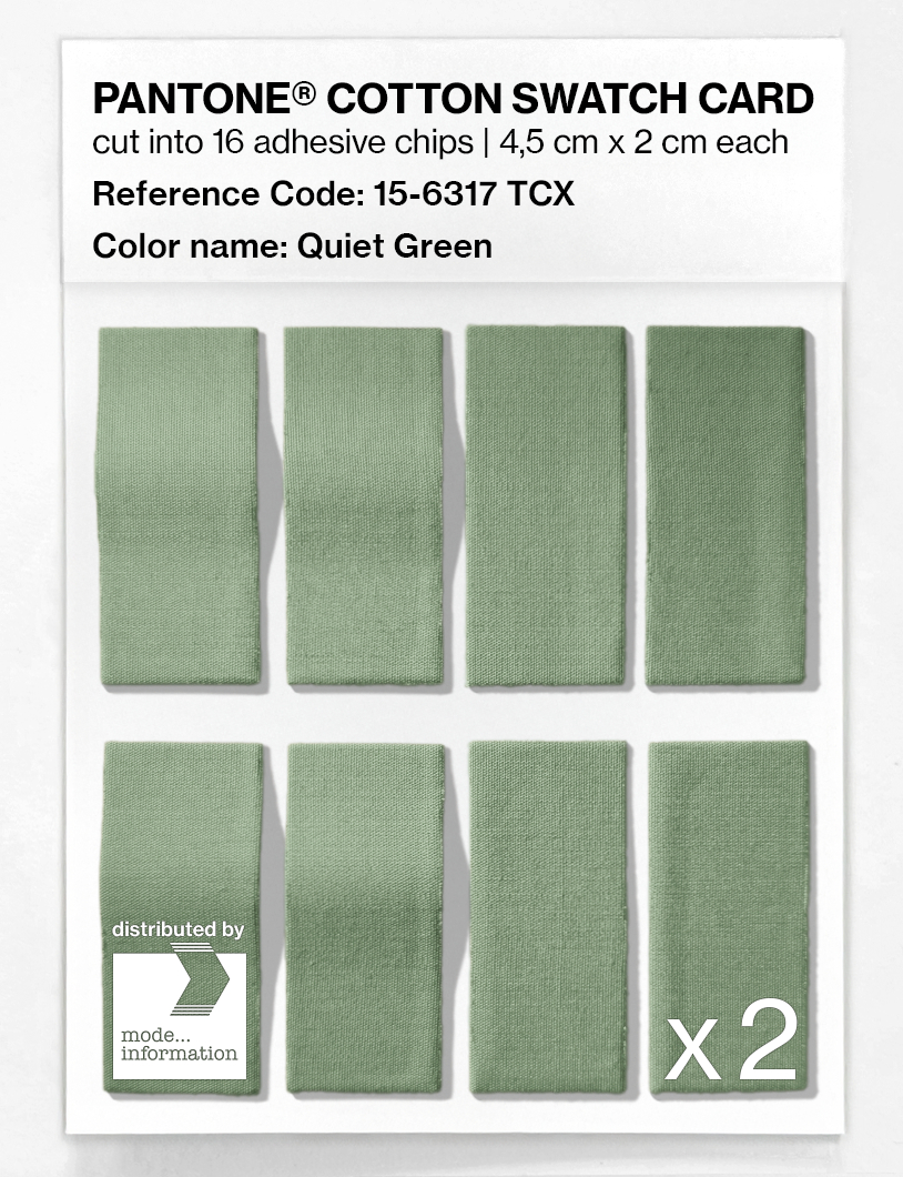 Artikelbild 5 des Artikels “PANTONE® COTTON SWATCH CARD 15-6317 TCX Quiet Green “